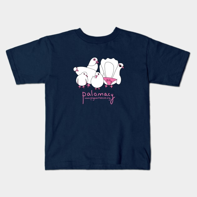 Adorabirbs! Flock With Us Kids T-Shirt by Palomacy